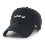 Dog Mum Phrase Base Runner ’47 CLEAN UP Black Adjustable Hat Dog Mum Phrase Base Runner ’47 CLEAN UP Black Adjustable Hat