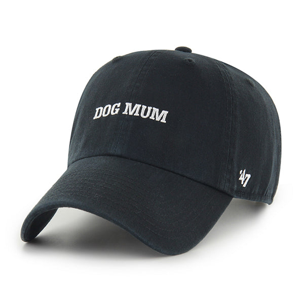 Dog Mum Phrase Base Runner ’47 CLEAN UP Black Adjustable Hat Dog Mum Phrase Base Runner ’47 CLEAN UP Black Adjustable Hat