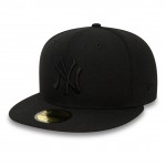 Black On Black New York Yankees Black 59FIFTY Fitted Cap