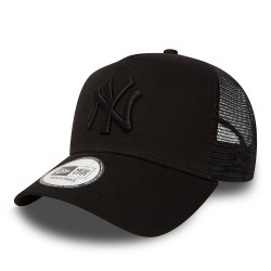 New York Yankees Clean A Frame Black on Black Trucker 11579474